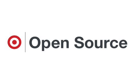 red Target bullseye logo next to black text reading "Open Source"